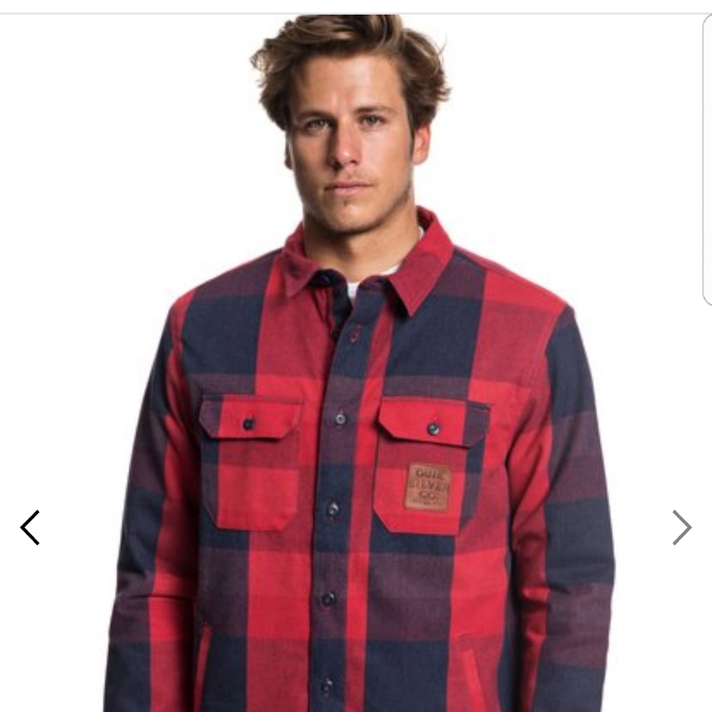 NWT Quiksilver Mihostones Long Sleeve Over Shirt
